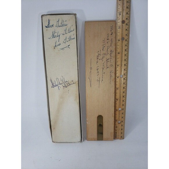 Cribbage Board W. C. Horn Vintage 1940s Wooden 6 Pegs Rule Book Scoring Card - Picture 10 of 16